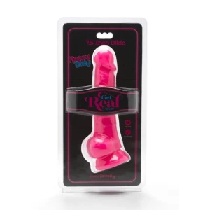 GET REAL - HAPPY DICKS 19 CM BALLS PINK